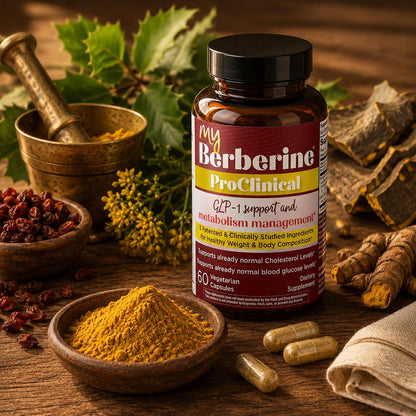 Purity Products MyBerberine ProClinical – 9.6X More Bioavailable Than Ordinary Berberine with BPL-1 Postbiotic & Eriomin – 60 Vegetarian Capsules