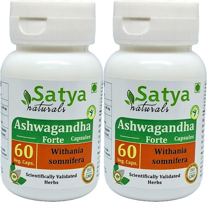 Ashwagandha Forte Capsules 500 mg – 60 Vegan Capsules (4-Pack)