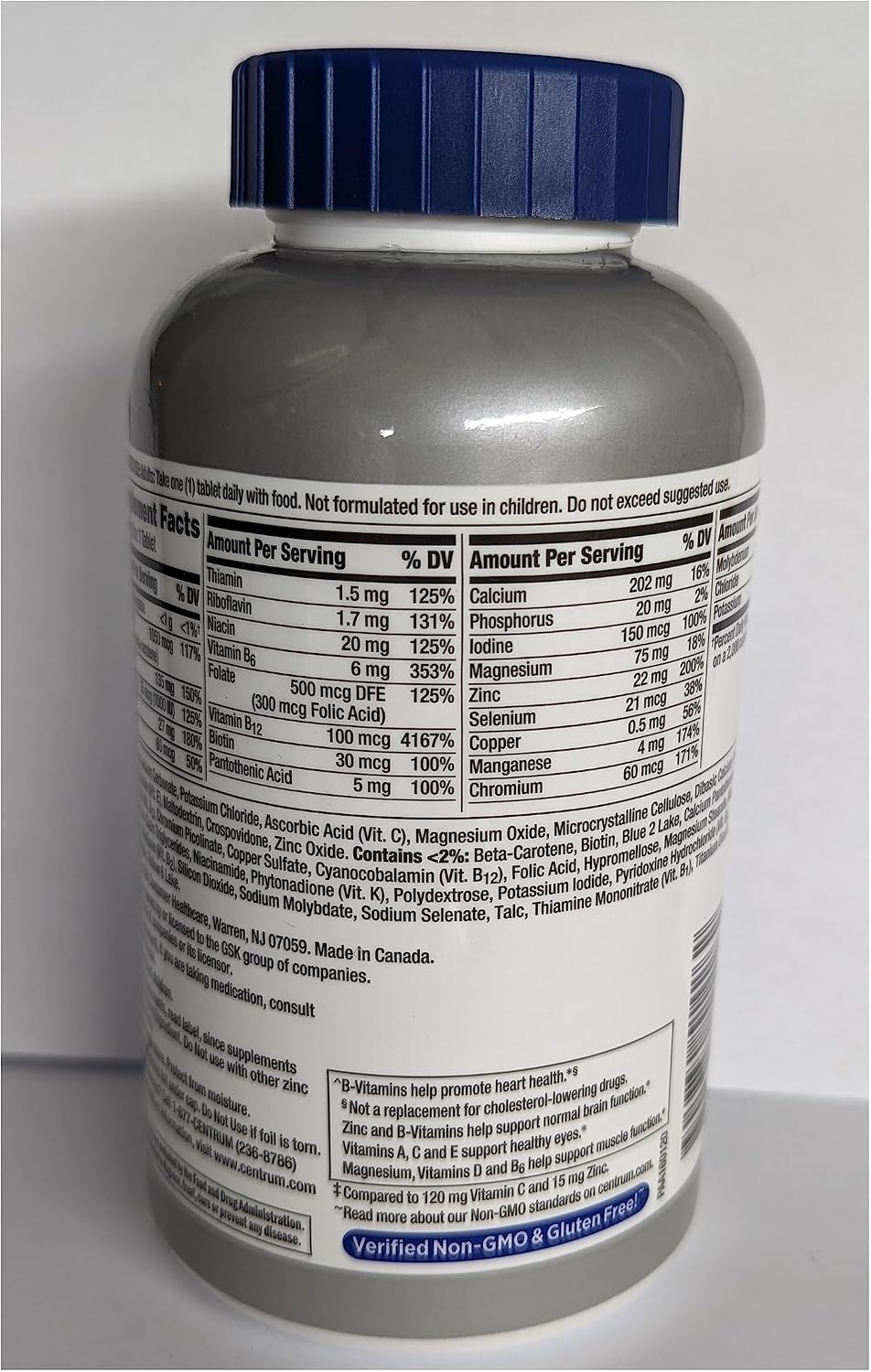 Centrum Silver Men 50+ Multivitamin, 275 Tablets - görsel 5