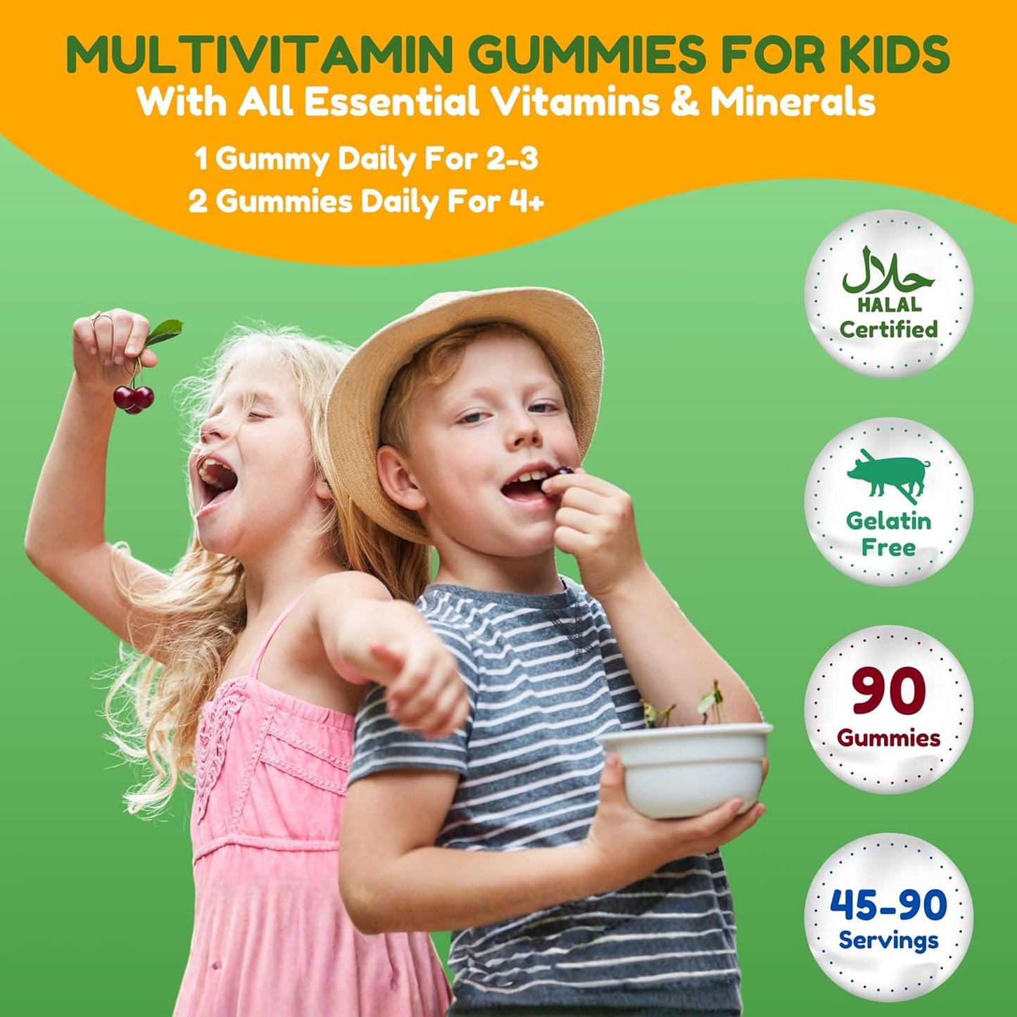 SHIFAA NUTRITION Halal Kids Multivitamin Gummies - Essential Vitamins for Toddlers & Children - görsel 3