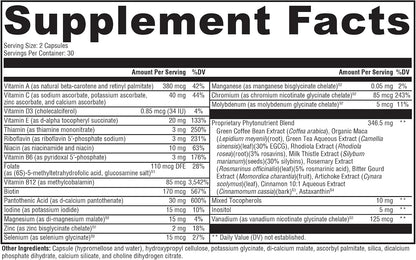 XYMOGEN Metabolism BasiX - Multivitamin, Mineral & Herbal Formula