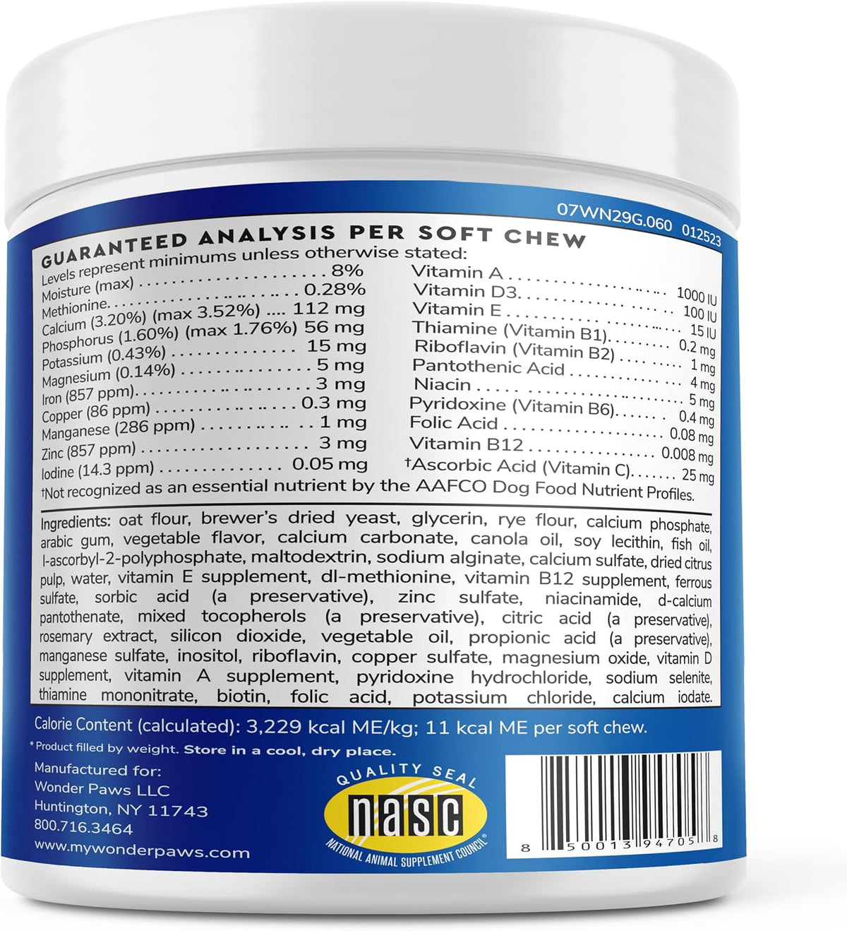 Wonder Paws Premium Multivitamin for Dogs - – Omega Fatty Acids: Often included to promote healthy skin and a – Image 2