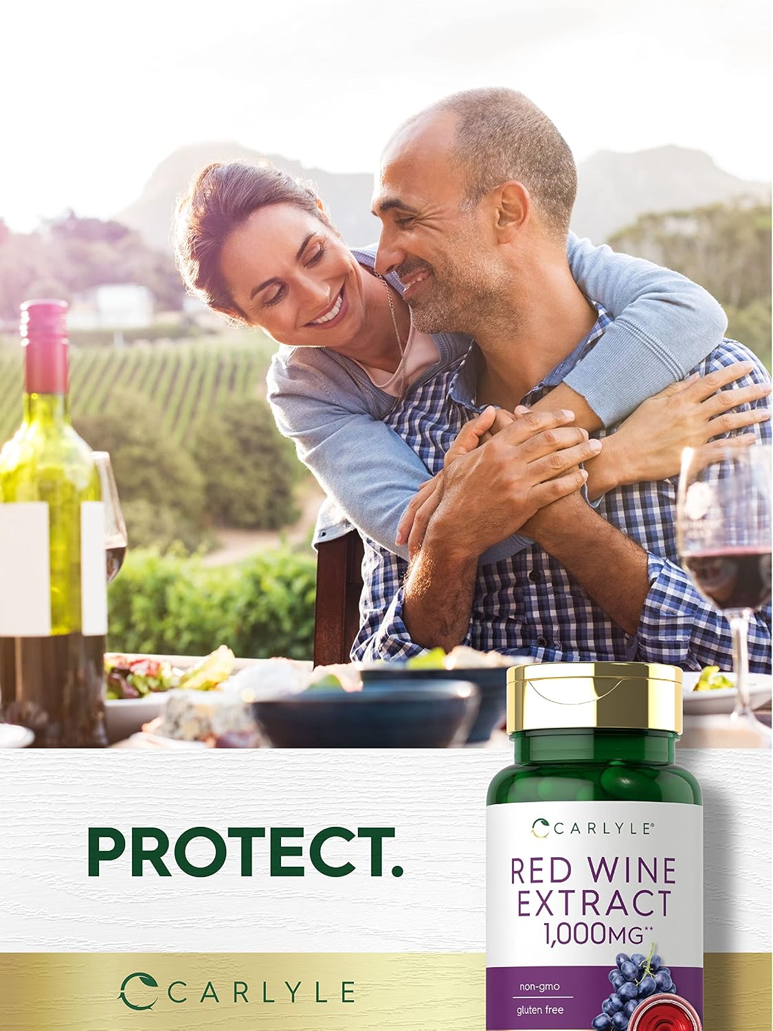 Carlyle Red Wine Extract Capsules | 120 Capsules | Non-GMO and Gluten-free Supplement - görsel 6