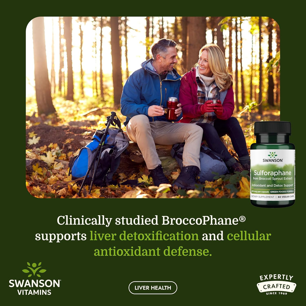 Swanson Sulforaphane Broccoli Sprout Extract - 400 mcg, 60 Veggie Capsules - görsel 2