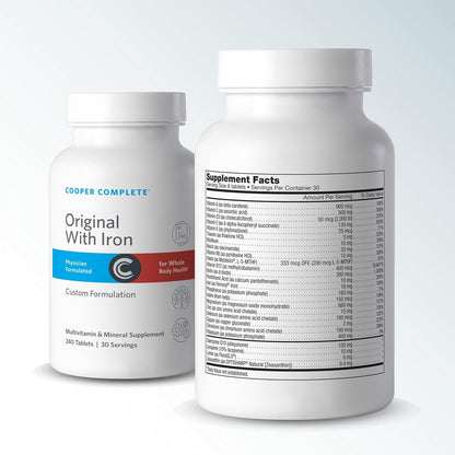 Cooper Complete Original Comprehensive Multivitamin with Iron, 30 Day Supply