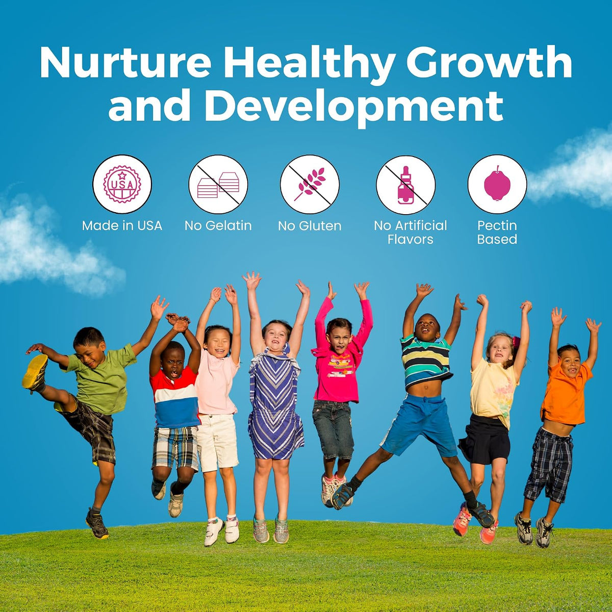 Zaytun Kids Multivitamin Gummies – Halal, Vegetarian, Natural Fruit Flavours - görsel 5