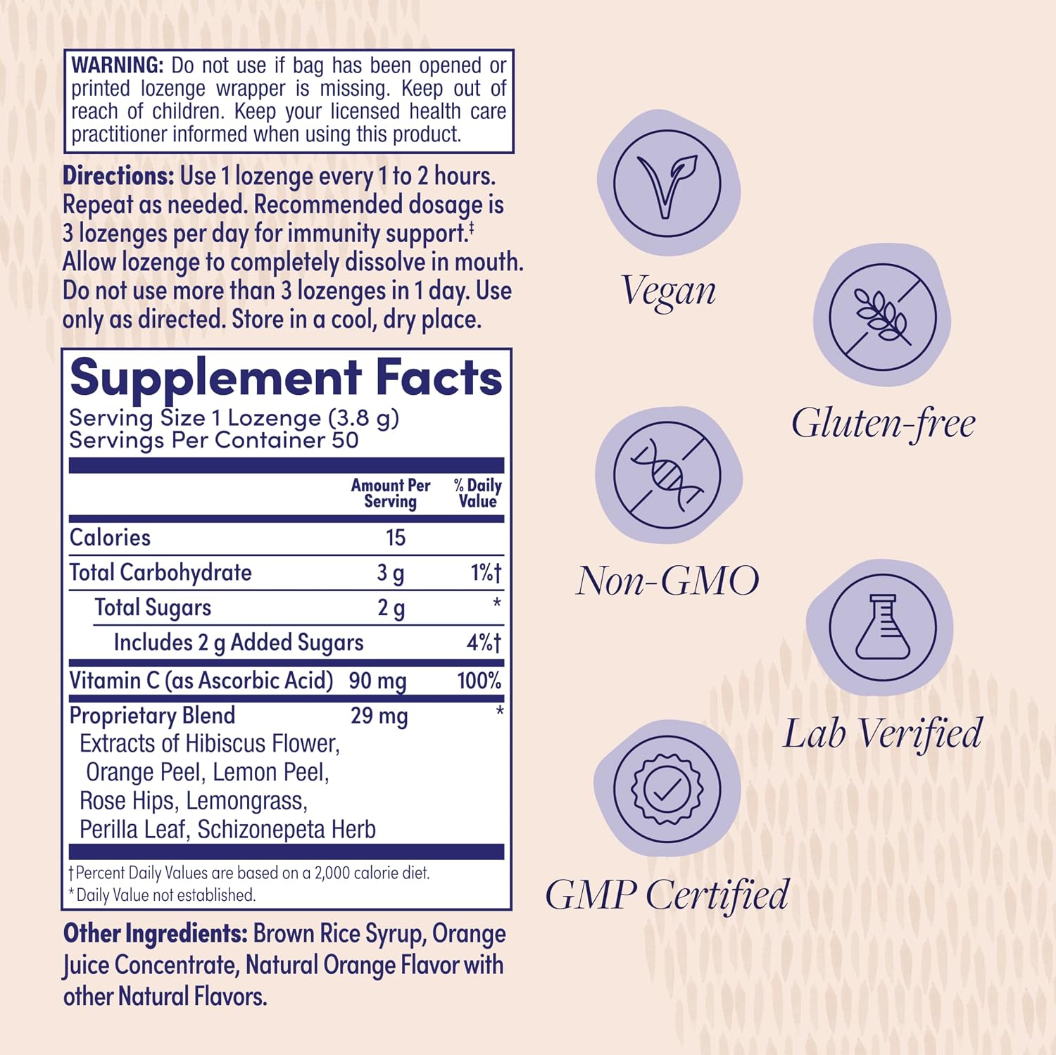 ZAND Immunity Orange C Vitamin C Throat Lozenges – 2 Pack (100 Lozenges) - görsel 2