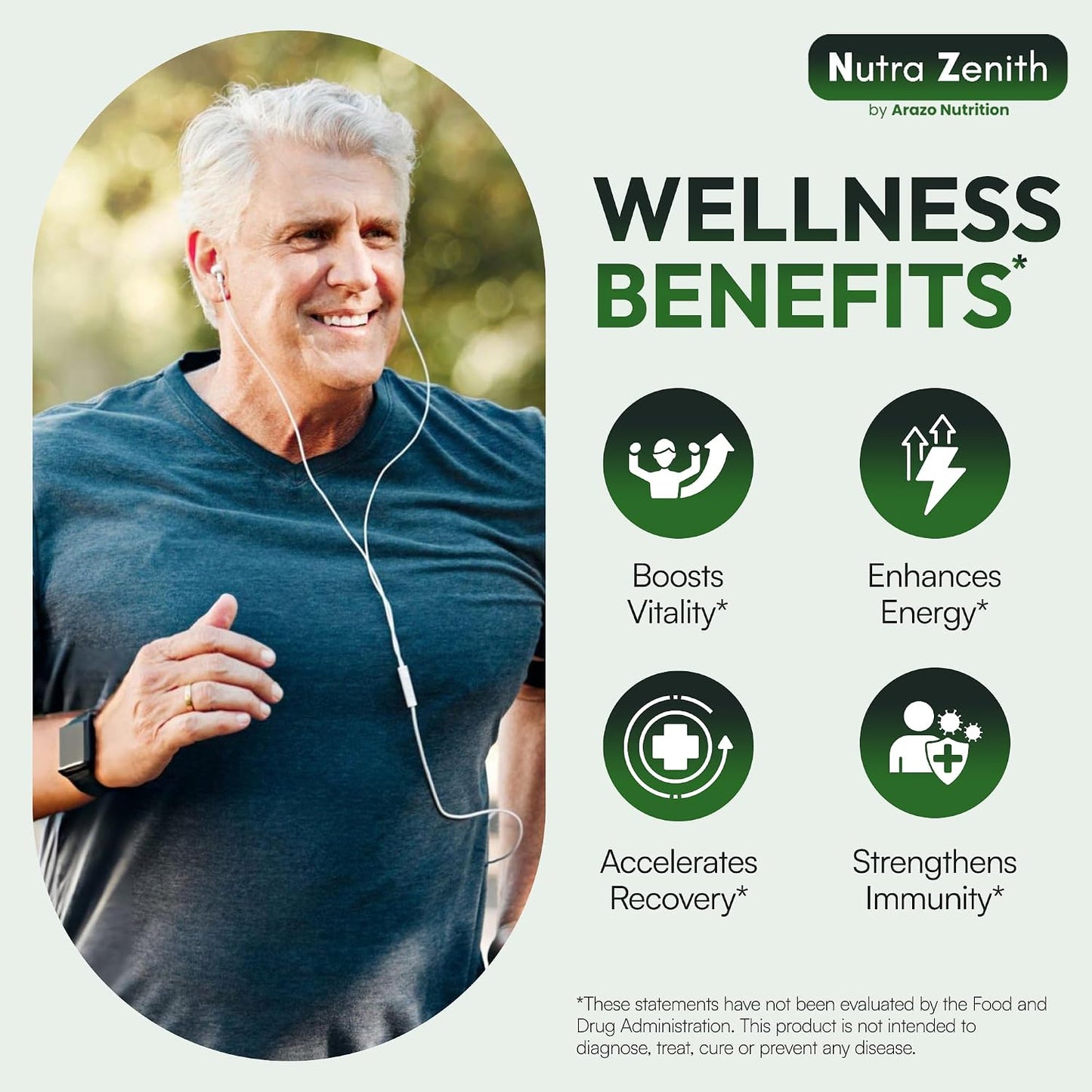 AKG Anti-Ageing & Vitality Supplement with Vitamin B6, Vitamin C & L-Arginine – 60 Capsules - görsel 3