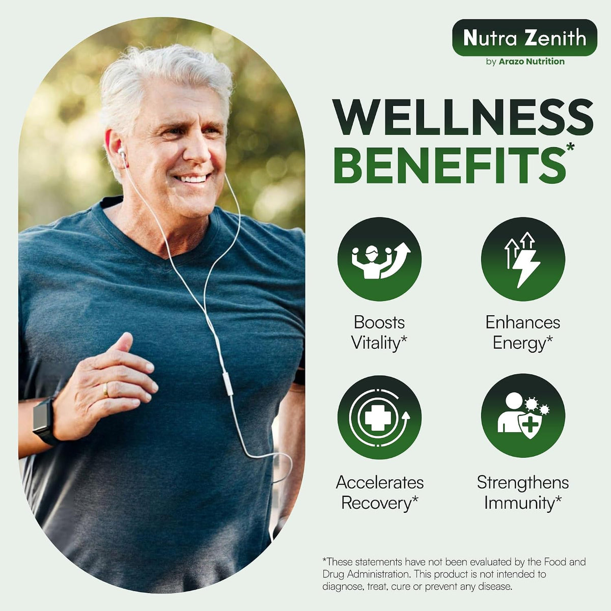 AKG Anti-Ageing & Vitality Supplement with Vitamin B6, Vitamin C & L-Arginine – 60 Capsules - görsel 3