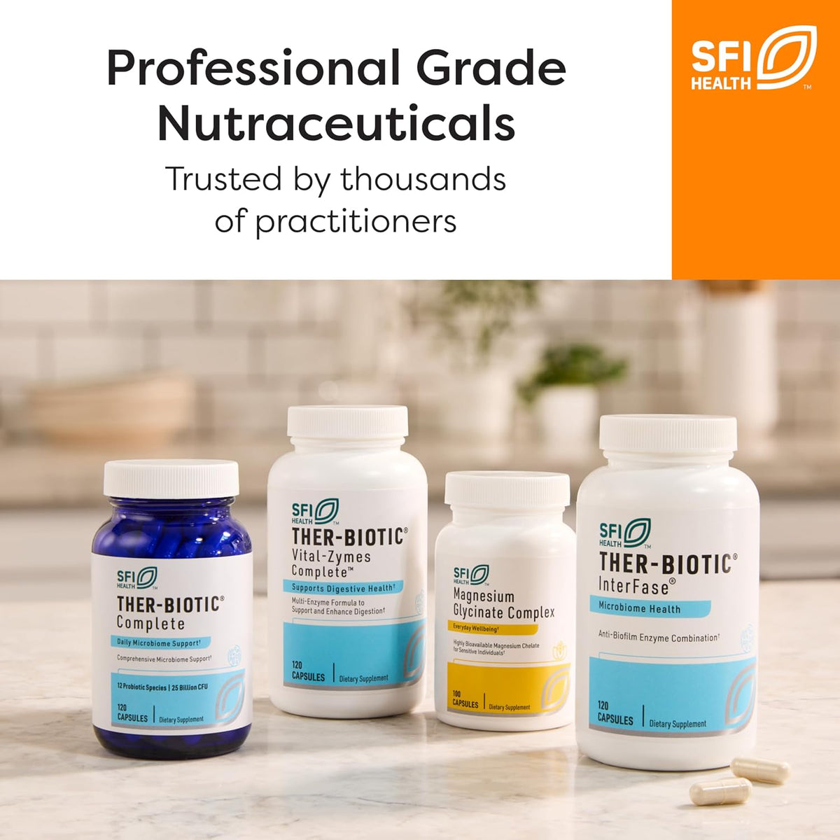 Klaire Labs SFI Health VitaSpectrum – Children's Multivitamin with 28 Nutrients, Active Folate & B12, No Iron or Copper, Gluten-Free (180 Capsules) - görsel 7