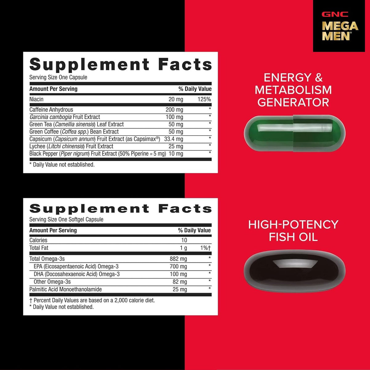 GNC Mega Men Energy and Metabolism Vitapak Programme - 30 Daily Packs - görsel 8