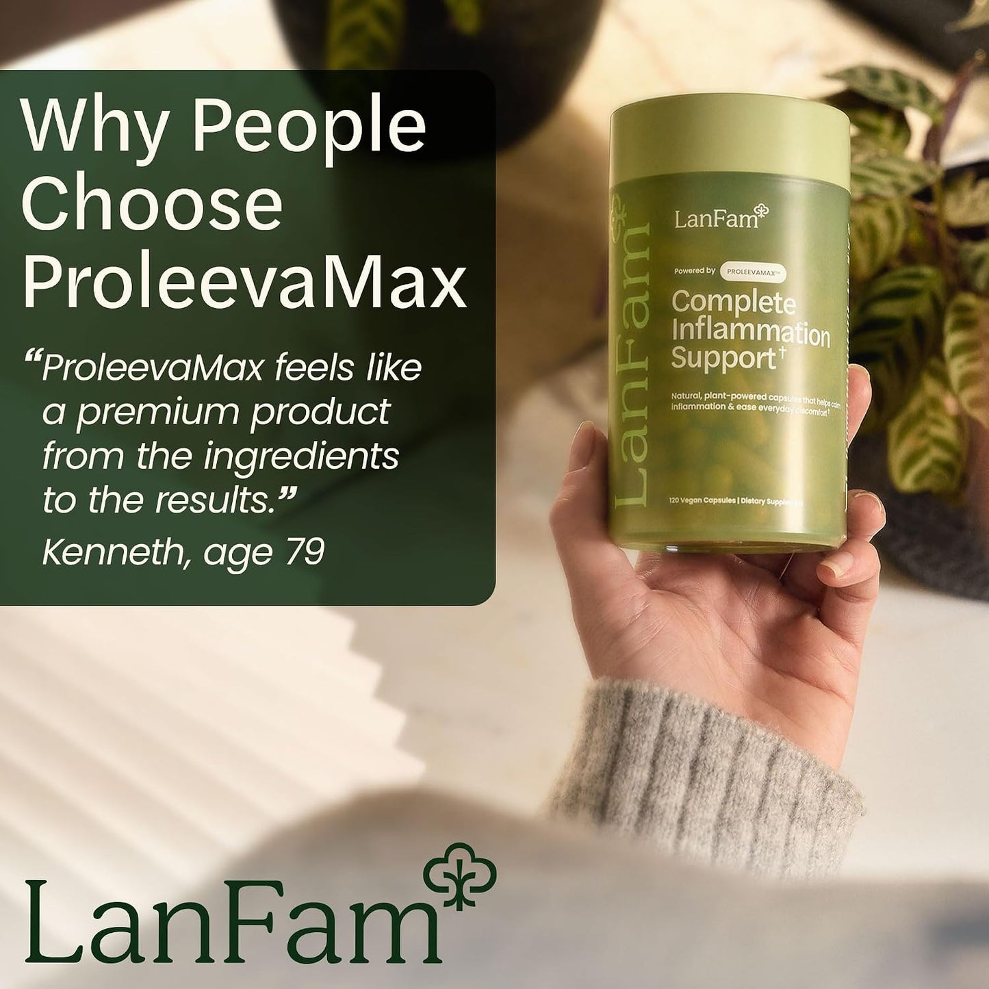 ProleevaMax Nutraceuticals Supplement – Nerve, Muscle & Joint Support with Turmeric Curcumin, Resveratrol, Ginseng & Boswellia, 13 Natural Ingredients, 120 Capsules - görsel 6