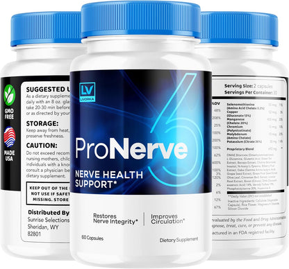 ProNerve6 Advanced Formula – Focus Health Support Food Supplement, 1-Month Supply