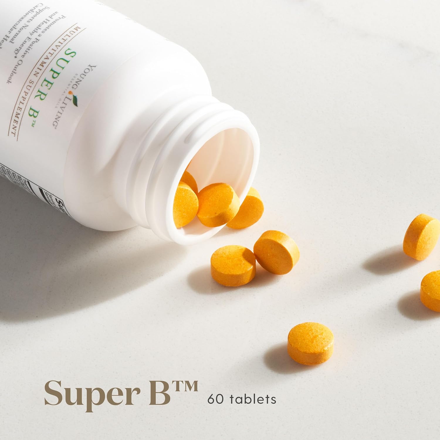 Young Living Super B Tablets - B Vitamins and Minerals Supplement, 60 Count - görsel 2
