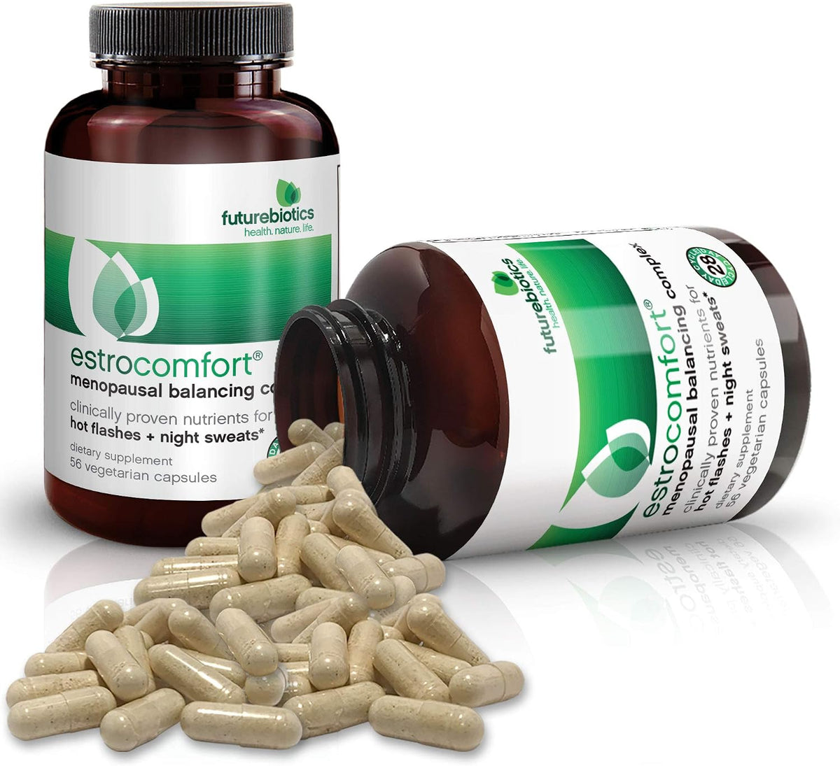Futurebiotics Estrocomfort Vegetarian Capsules - Menopause Support with Soya Isoflavones & L-Theanine - görsel 5