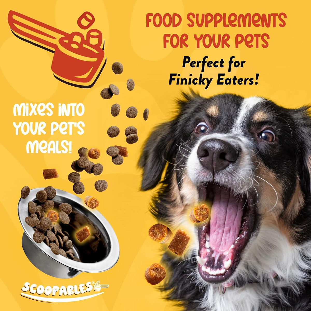 NaturVet Scoopables Advanced Probiotics for Dogs - Chewable Dog Probiotics & Digestive Enzymes - Hickory Smoked Bacon Flavour (312 g) - görsel 2
