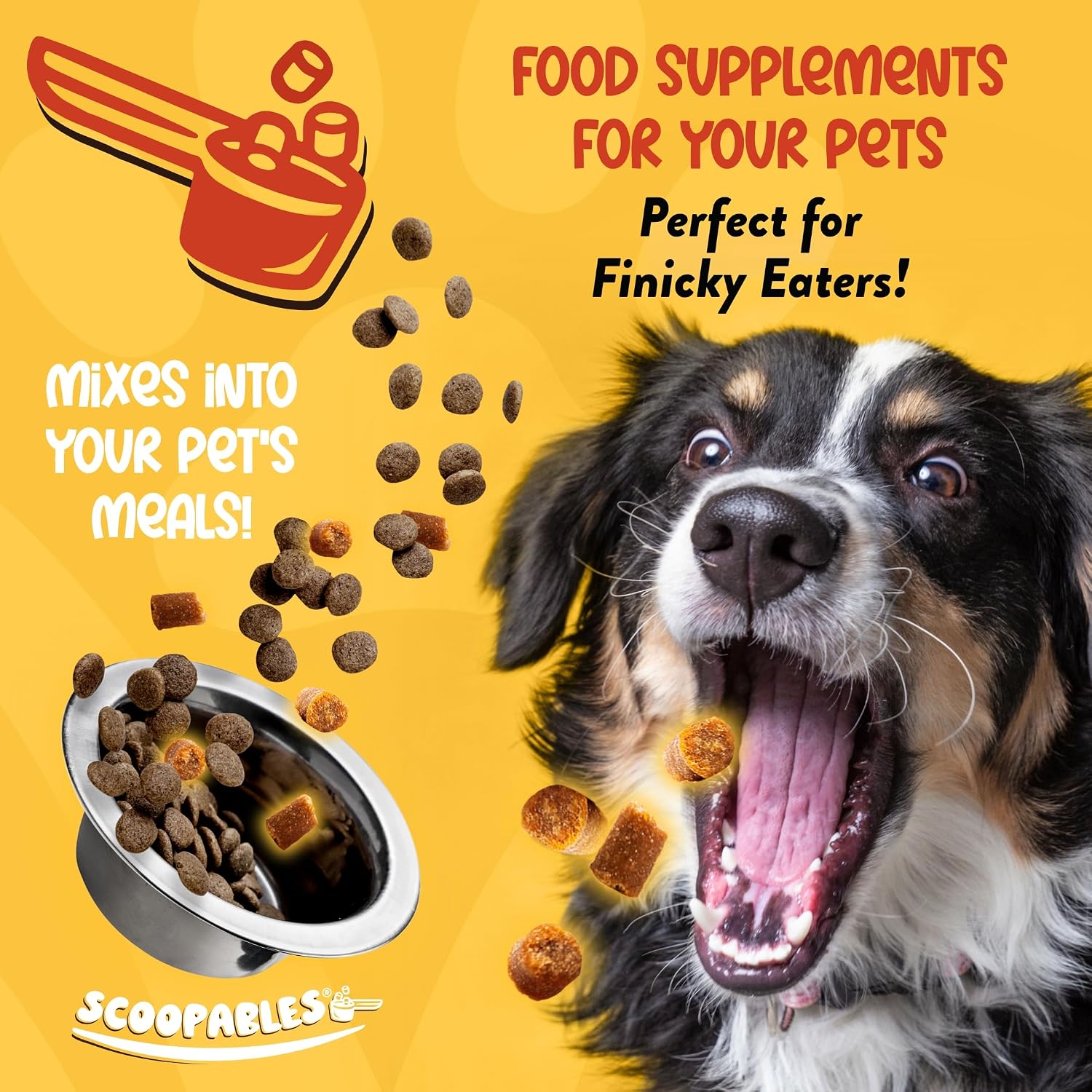 NaturVet Scoopables Advanced Probiotics for Dogs - Chewable Dog Probiotics & Digestive Enzymes - Hickory Smoked Bacon Flavour (312 g) - görsel 2