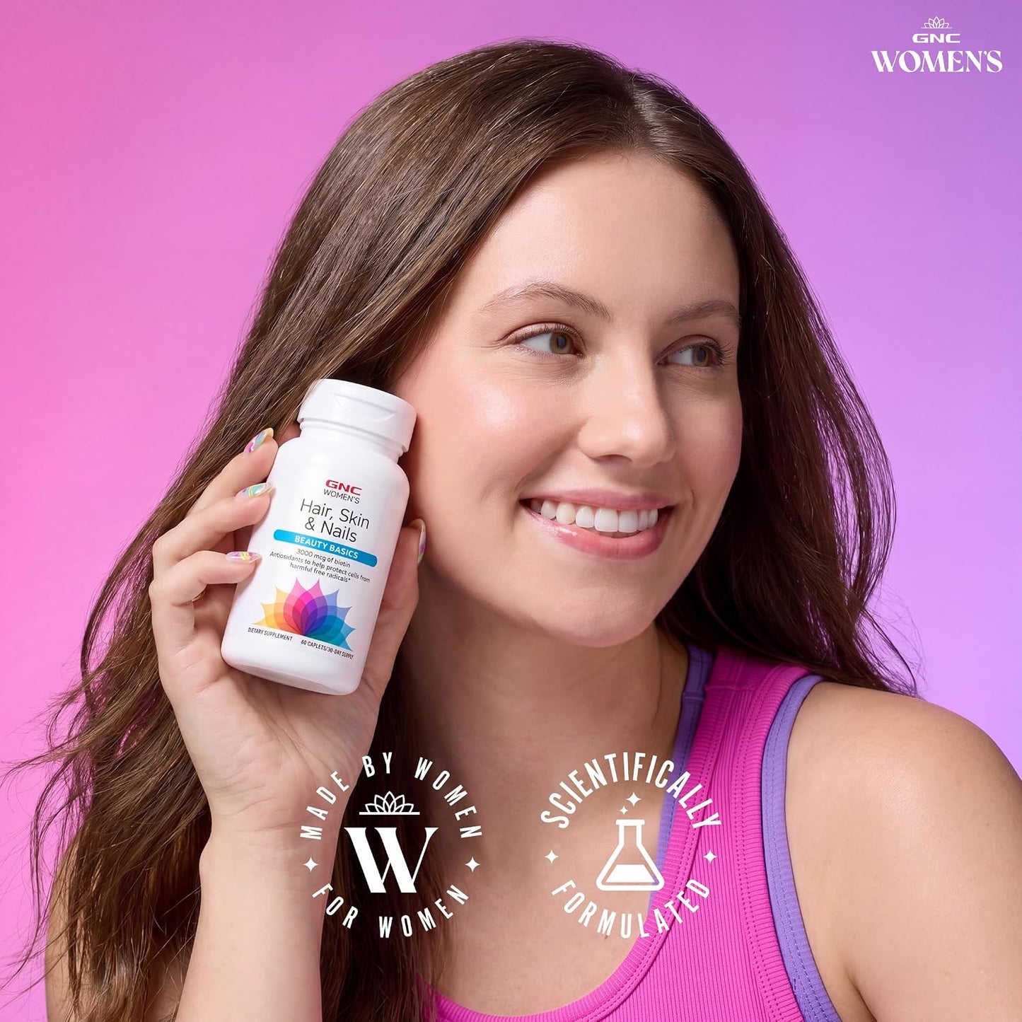 GNC Women's Hair, Skin & Nails Multivitamin Blend - görsel 6