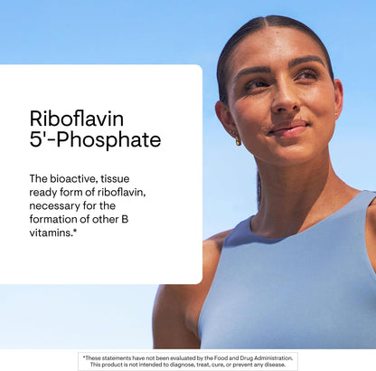 THORNE Riboflavin 5'-Phosphate – Bioactive Vitamin B2 Supplement, 60 Capsules