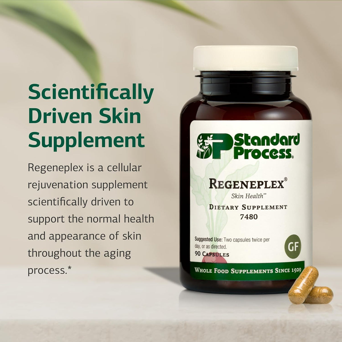 Standard Process Regeneplex: Skin Health Supplement with Vitamin C & Zinc, 90 Capsules - görsel 3