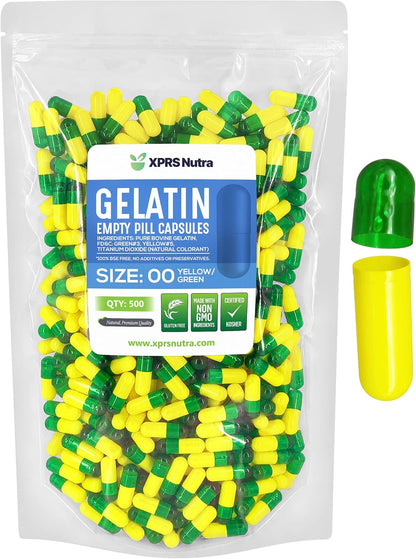 XPRS Nutra Size 00 Empty Gelatine Capsules – 500 Count