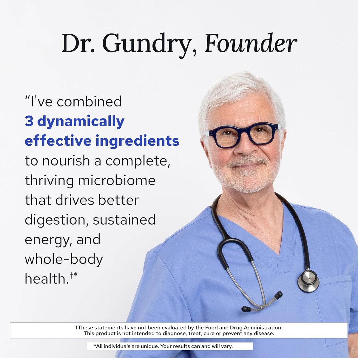 Gundry MD® Bio Complete 3 – Prebiotic, Probiotic, Postbiotic to Support Optimum Digestive Health, 90 Day Supply - görsel 9