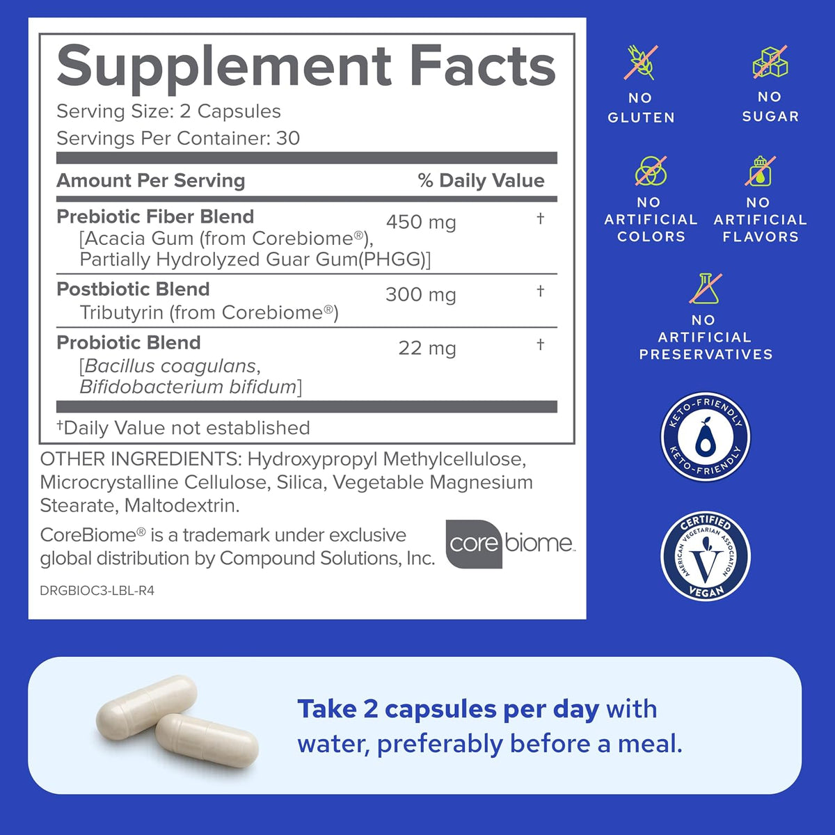 Gundry MD® Bio Complete 3 – Prebiotic, Probiotic, Postbiotic to Support Optimum Digestive Health, 90 Day Supply - görsel 8