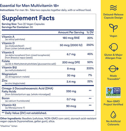Ritual Men's 18+ Daily Multivitamin - 60 Capsules (30 Days' Supply)