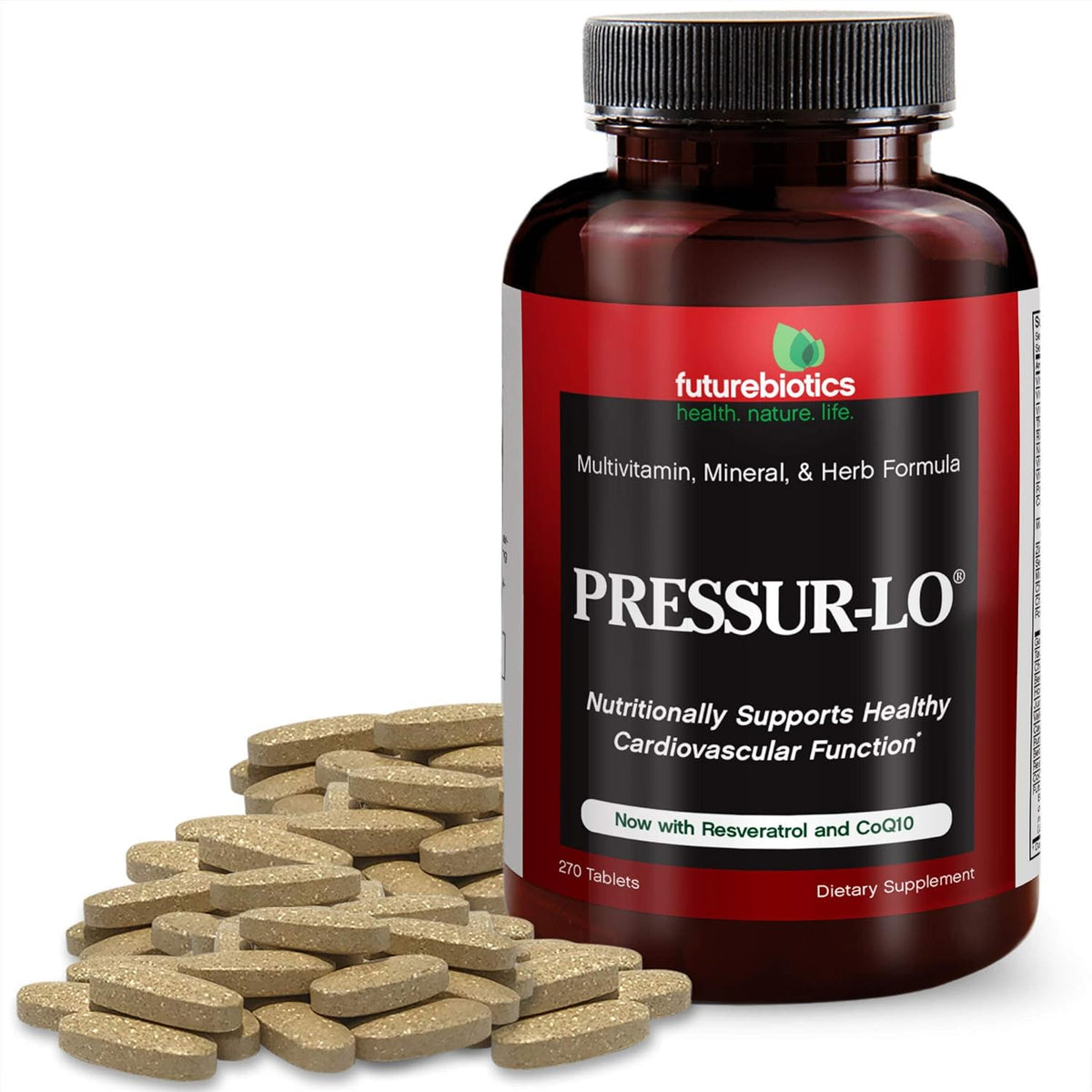 Futurebiotics Pressur-Lo, 270 Vegetarian Tablets - görsel 1