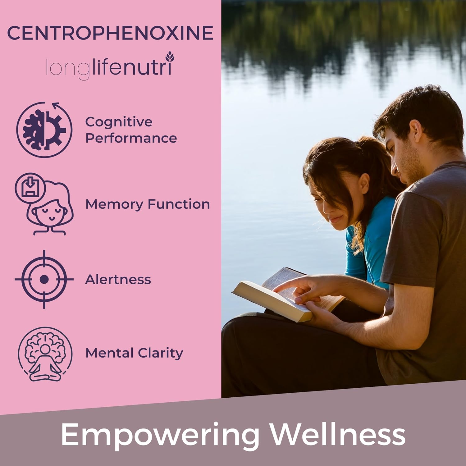 LongLifeNutri NeuroNourish Centrophenoxine 300mg, 120 Vegetarian Capsules - görsel 4