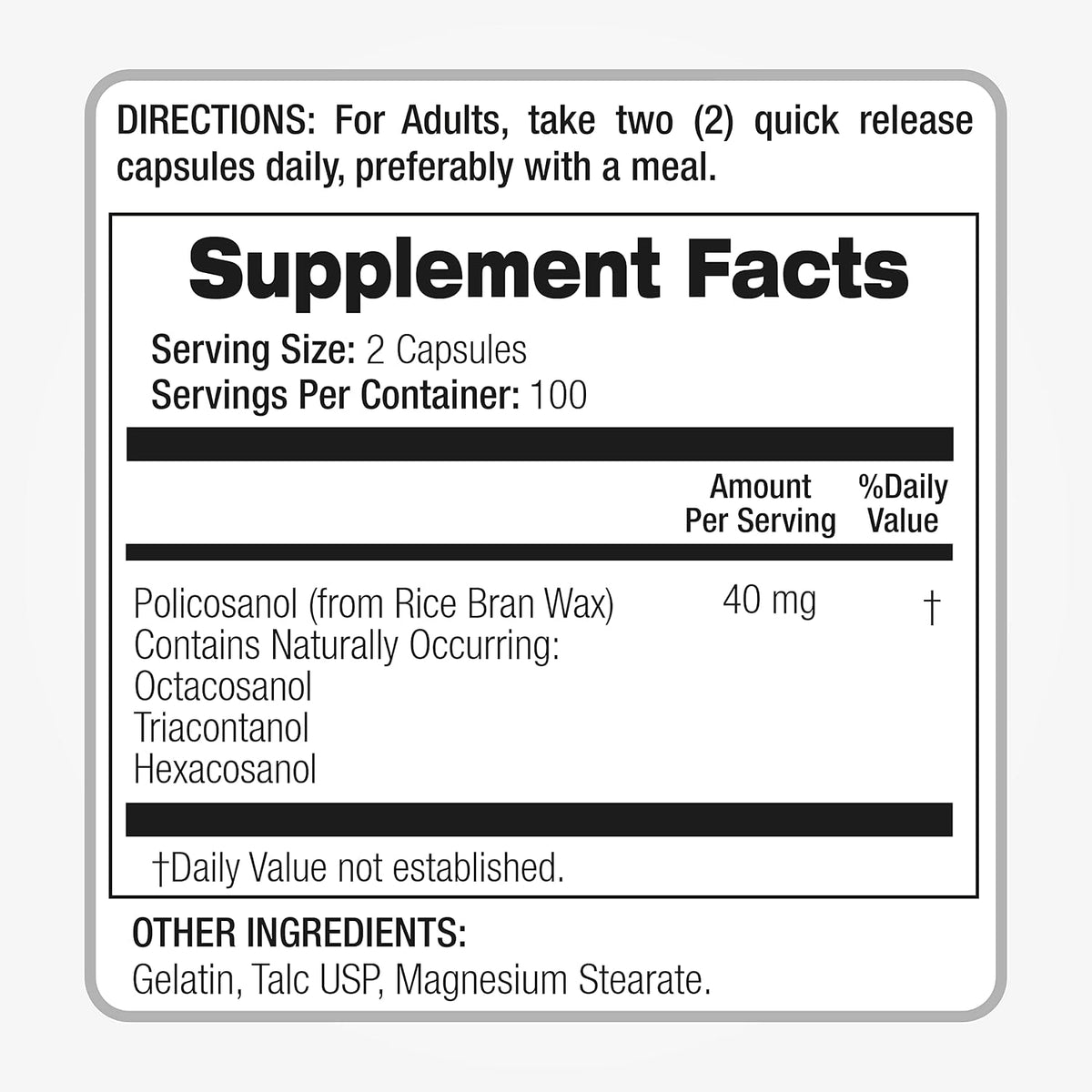 FITO Medic’S Lab Policosanol Food Supplement, 200 Capsules, Botanical Formula - görsel 3