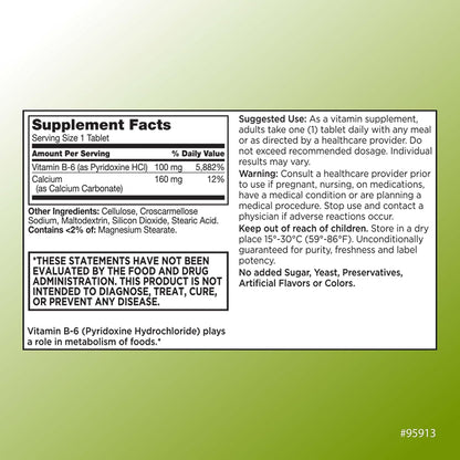 Quality Choice Vitamin B6 100mg 100 Tablets (Pack of 3)