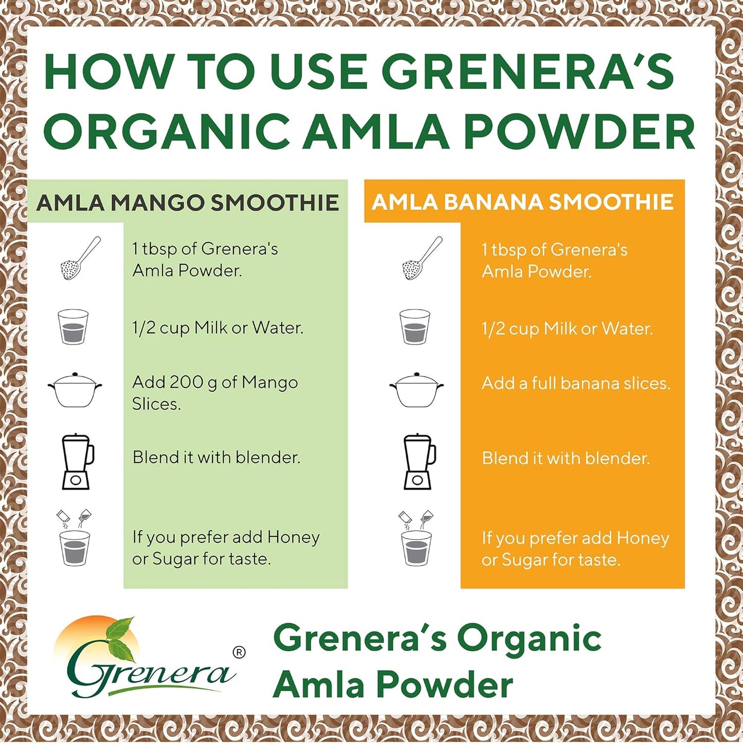 Grenera Organic Amla Powder | Organic Indian Gooseberry | Non-GMO, Vegan, Kosher & Gluten-free | 1 kg - görsel 4