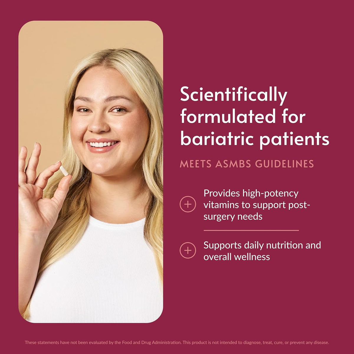 Bariatric Advantage Ultra Multi Without Iron - High Potency Multivitamin for Bariatric Surgery Patients - 270 Capsules - görsel 2