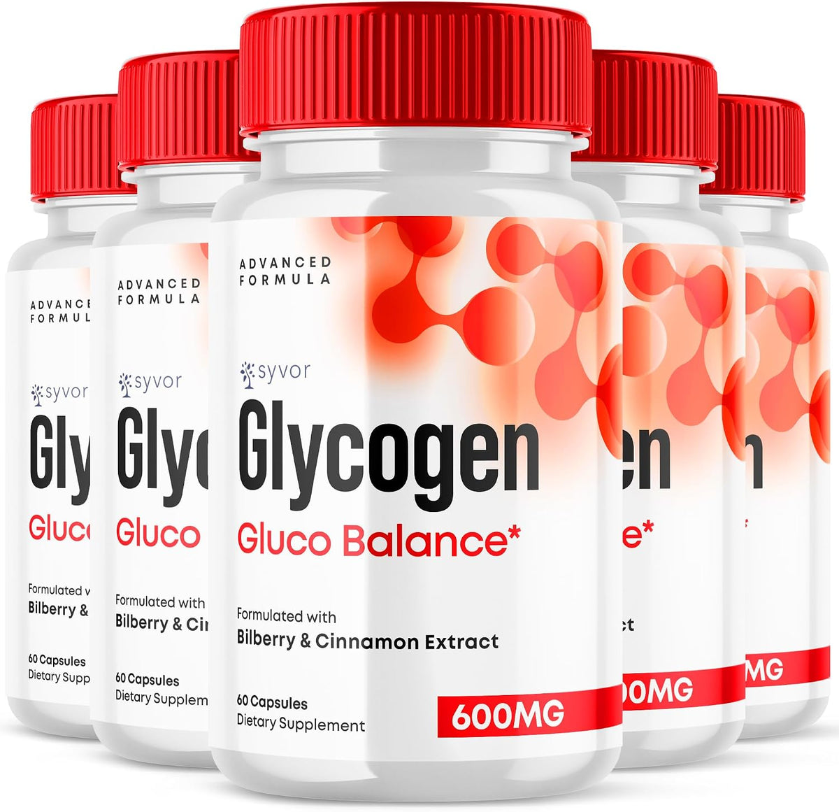 Glycogen Balance Capsules - Advanced Formula Glycogen Supplement (5 Pack, 300 Capsules) - görsel 1