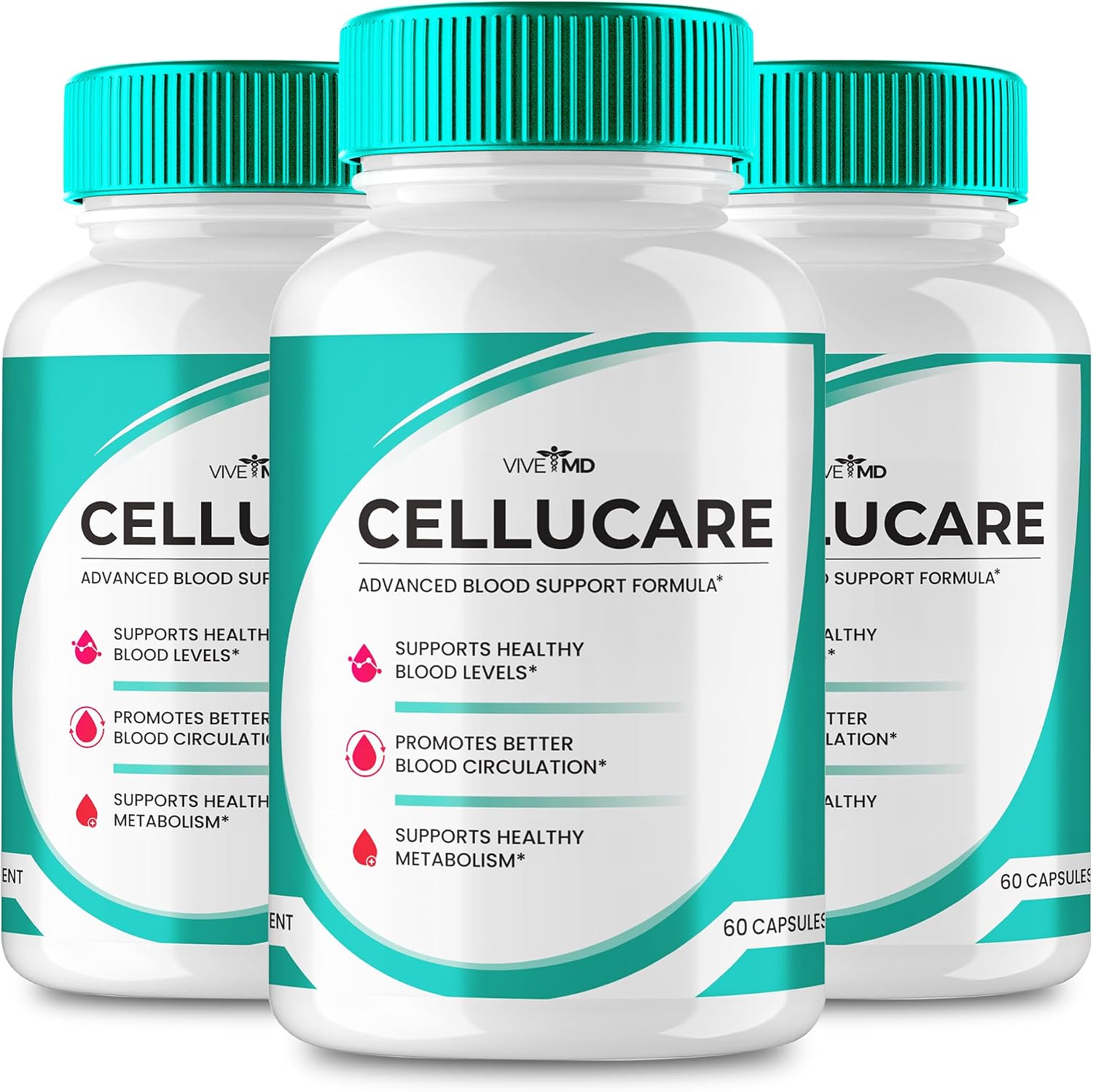 Cellucare Blood Support Capsules (3 Pack) - Maximum Strength All-Natural Formula - görsel 1
