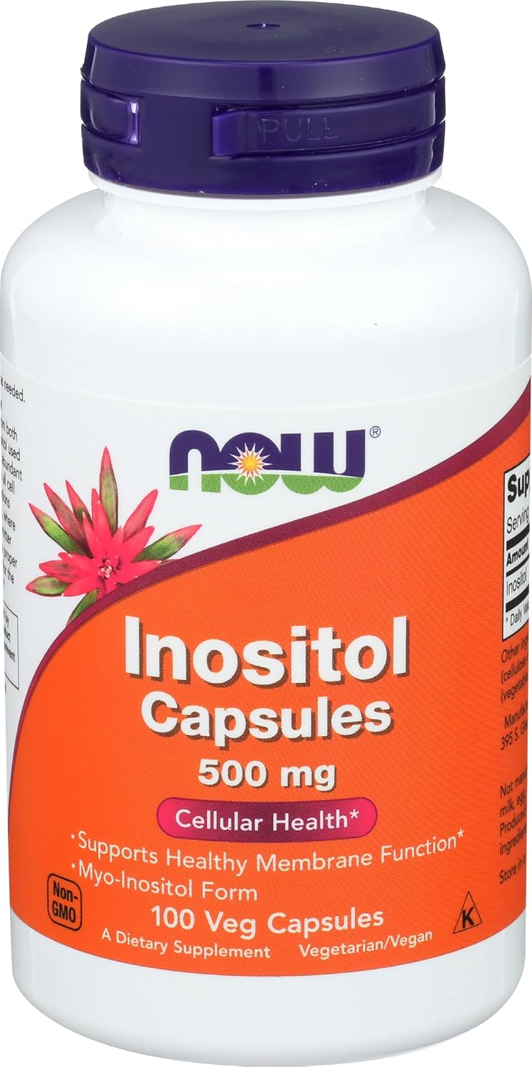 NOW Foods Inositol 500 mg, 100 Capsules - görsel 1
