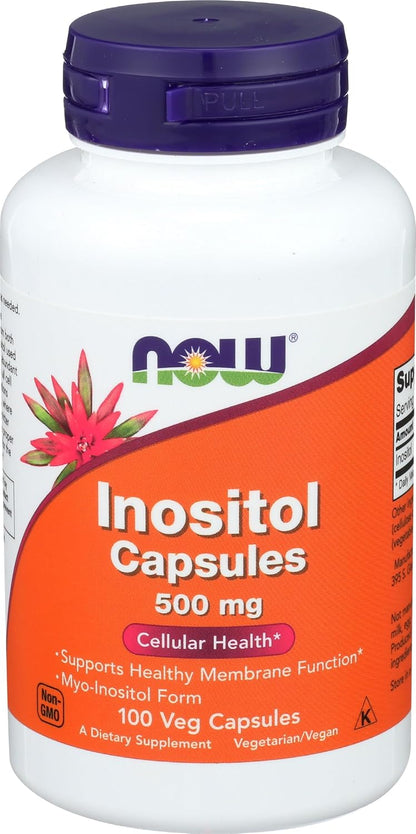 NOW Foods Inositol 500 mg, 100 Capsules