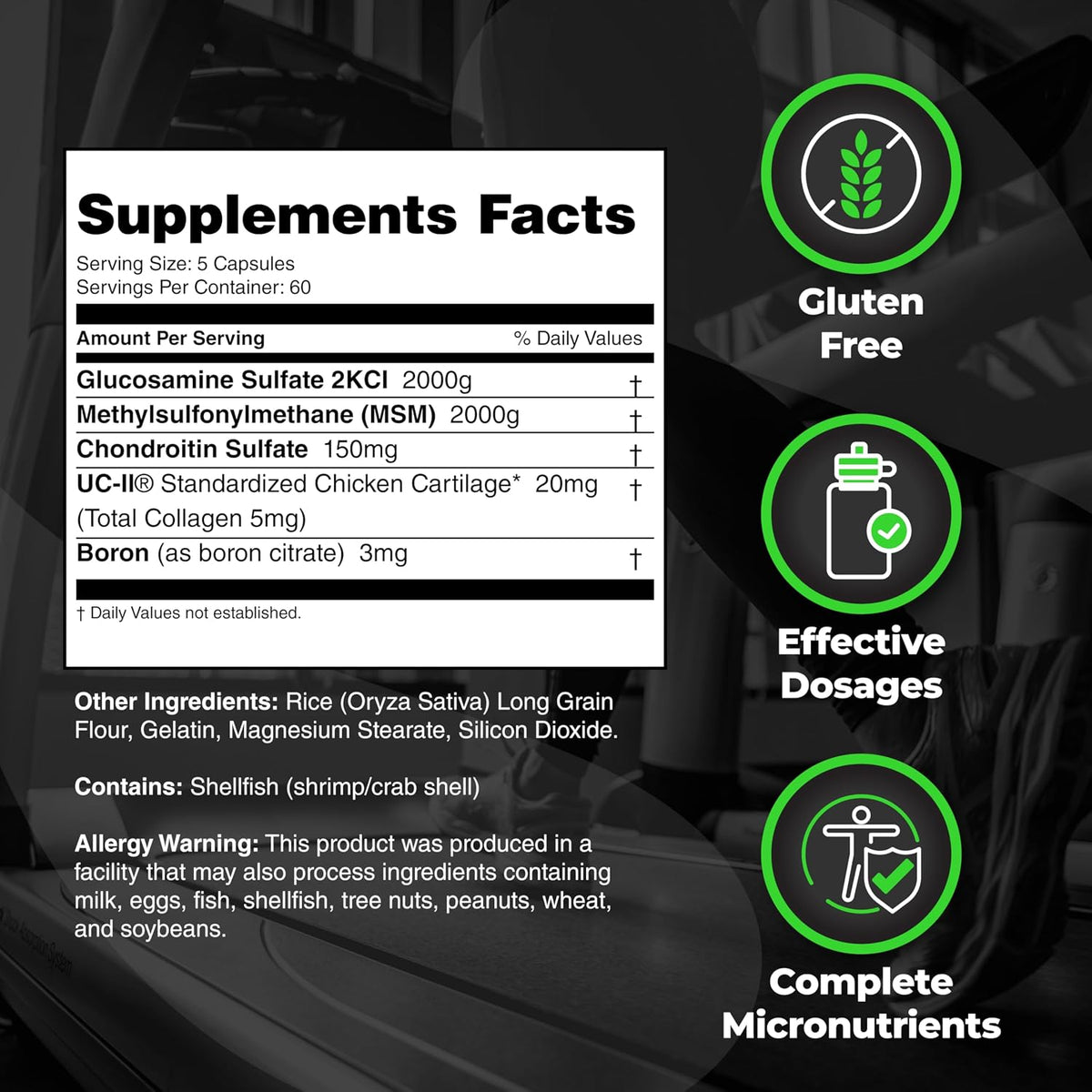 Species Nutrition Arthrolyze Elite Joint Repair Supplement – UC-II Collagen, Glucosamine, MSM, Chondroitin (300 Capsules) - görsel 3