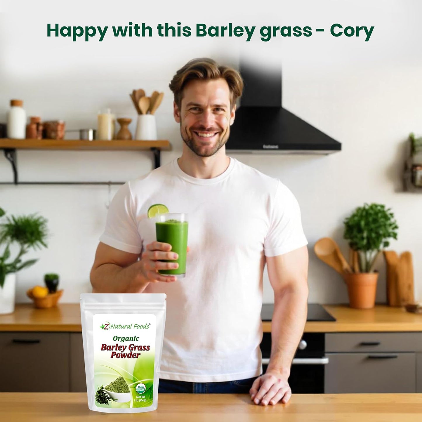 Z Natural Foods Organic Barley Grass Powder - 454 g - görsel 7