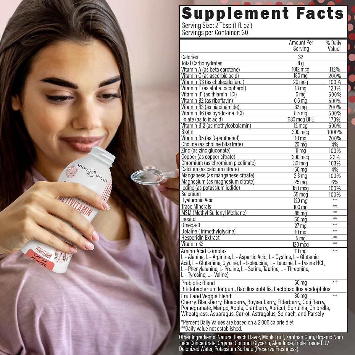 Outback Naturals Complete Liquid Multivitamin – High Absorption Formula for Immune, Energy & Joint Health - görsel 4