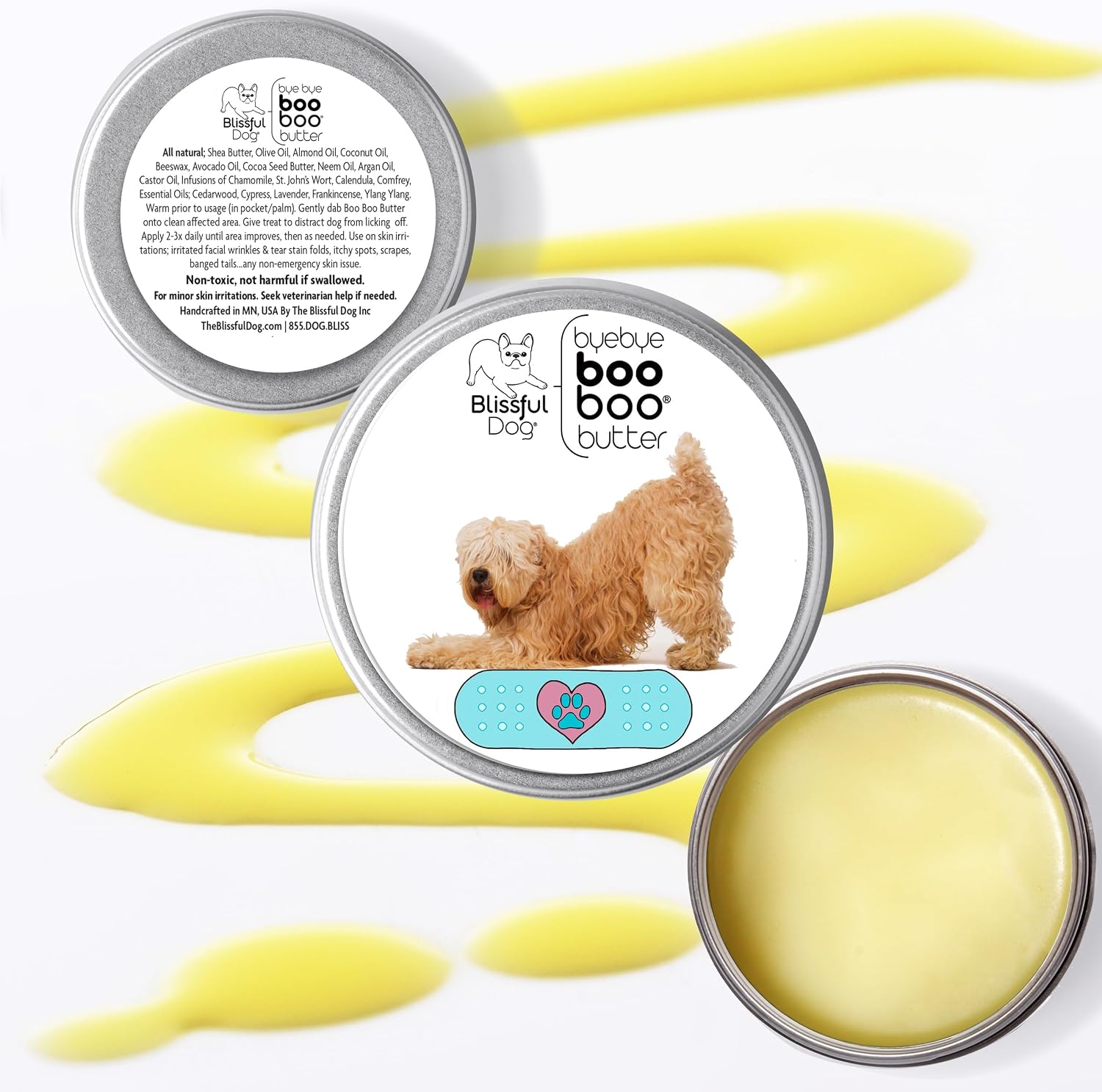 The Blissful Dog Soft Coated Wheaten Terrier Boo Boo Butter, 8 Ounce - görsel 2