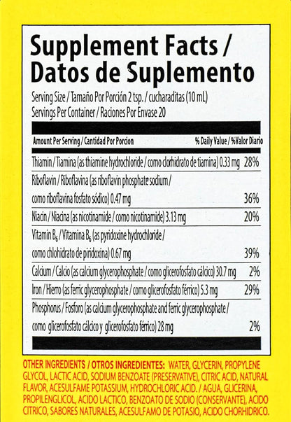 Liquid Vitamin and Mineral Supplement - Supports Normal Body Functions and General Wellbeing - 500ml
