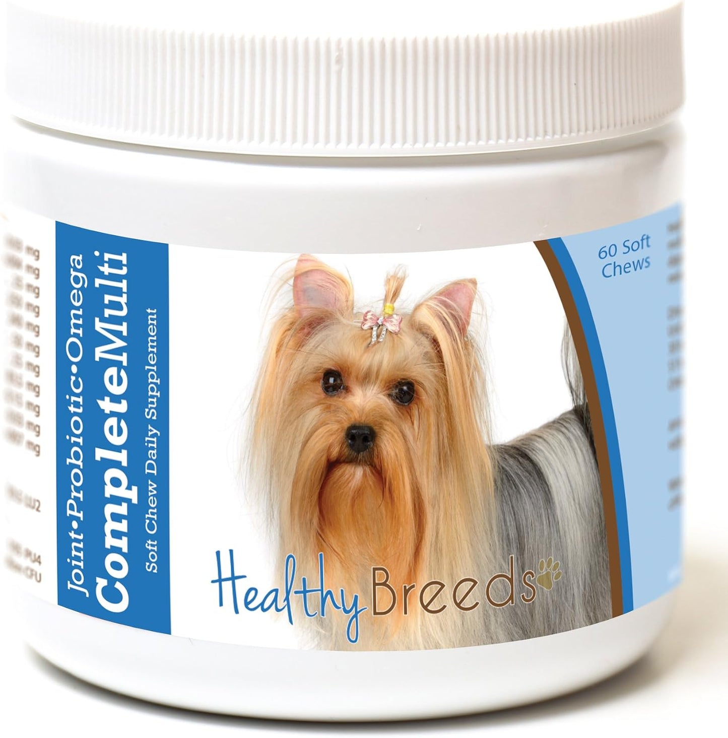 Healthy Breeds Yorkshire Terrier All in One Multivitamin Soft Chews, 60 Count - görsel 1