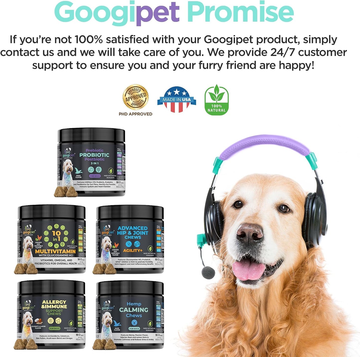 Googipet Probiotics for Dogs – Digestive Health Chews with 6 Billion CFU - görsel 8