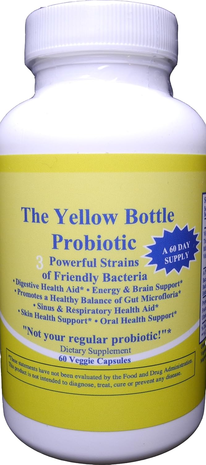Gottohavit The Yellow Bottle Probiotic for Digestive Health – 60 Veggie Capsules - görsel 1