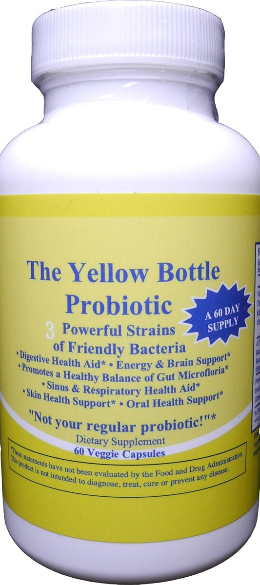 Gottohavit The Yellow Bottle Probiotic for Digestive Health – 60 Veggie Capsules