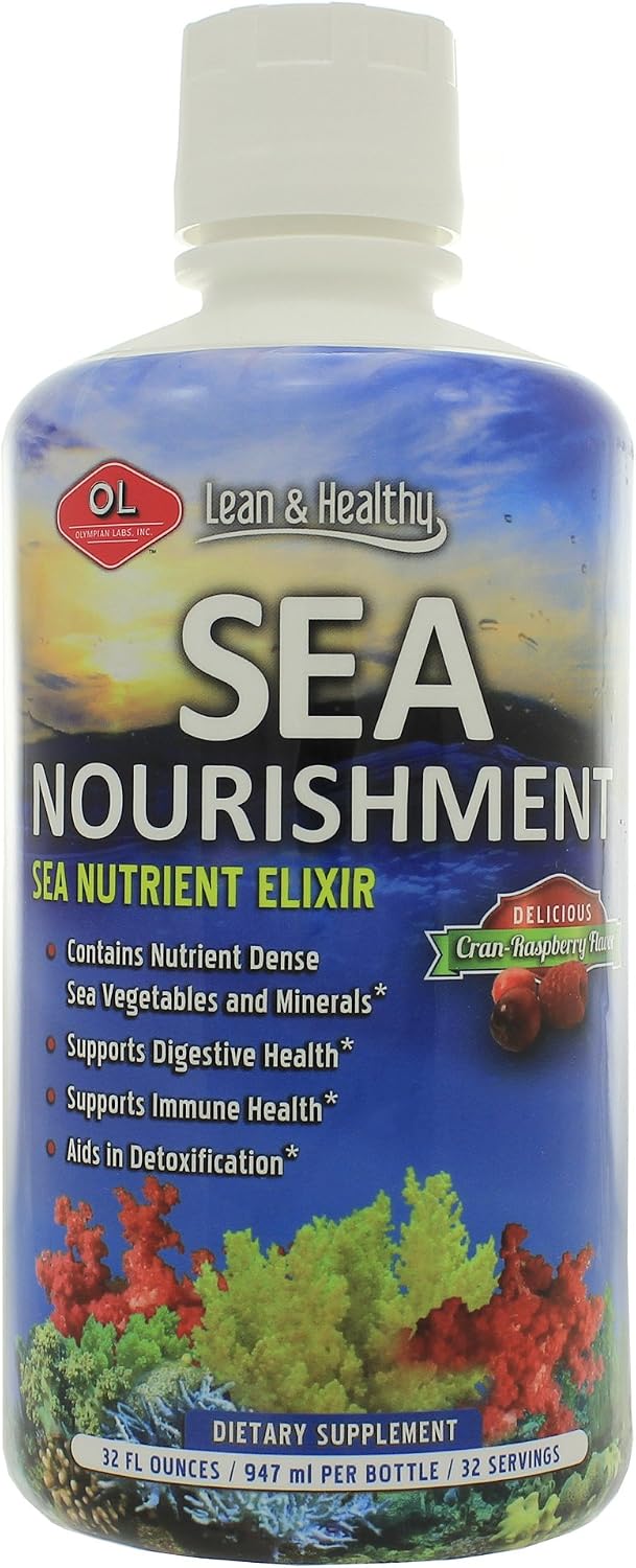 Olympian Labs Sea Nourishment Liquid Vitamin, Cran-Raspberry, 946 ml - görsel 1