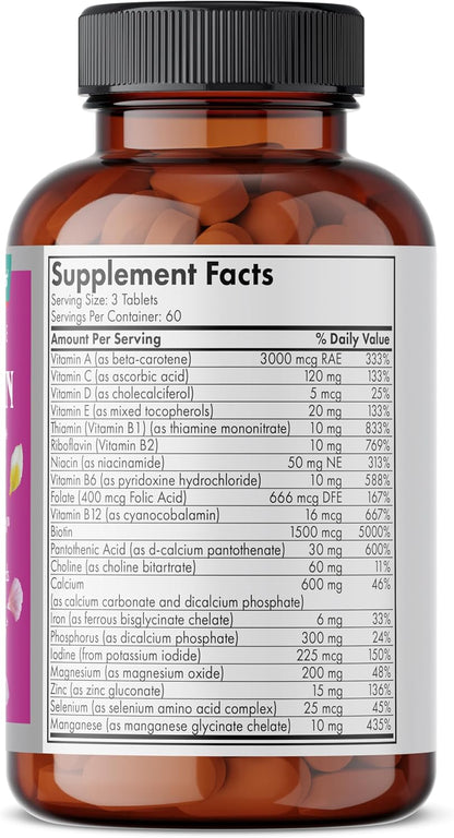 Futurebiotics Hair, Skin & Nails Beauty Multivitamin with Biotin - 180 Tablets