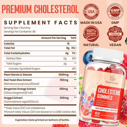 Plant Sterols & Stanols Supplement, Mixed Berry Flavour, 120 Tablets